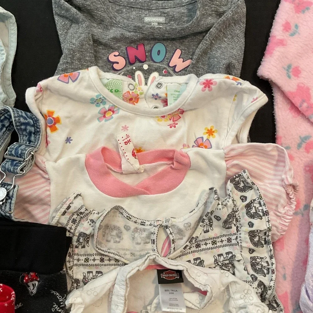 Mixed Brands Outfit Lot Girls 2T Pants Shorts Dresses 20pc Disney Minnie Frozen
